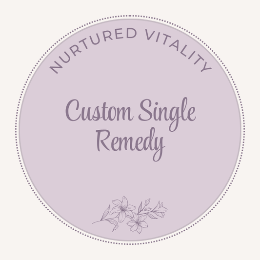 Custom Single Homeopathic Remedy