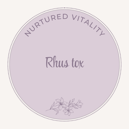 Nurtured Vitality Rhus tox