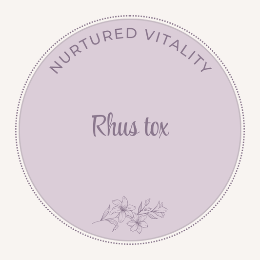 Nurtured Vitality Rhus tox